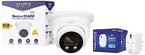 Halonix SecurCAM Wireless 3MP 3K Pro HD Wi-Fi Smart Home Security Dome Camera