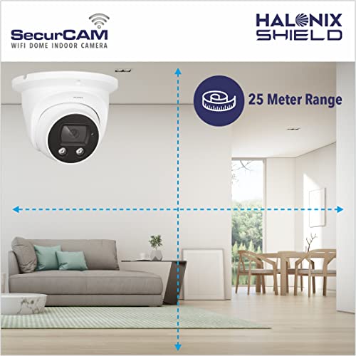 Halonix SecurCAM Wireless 3MP 3K Pro HD Wi-Fi Smart Home Security Dome Camera