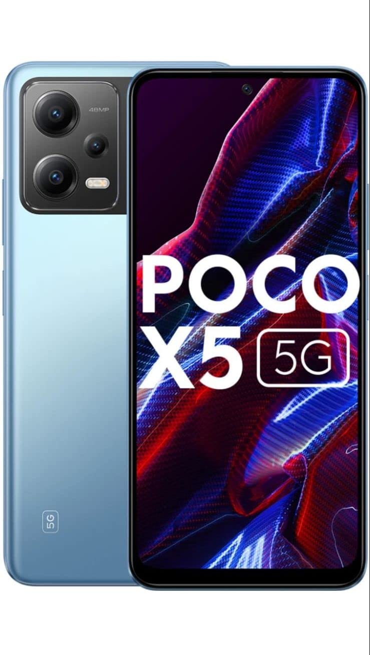 Poco X5 5G (Wildcat Blue, 128 GB) (6 GB RAM) Refurbished