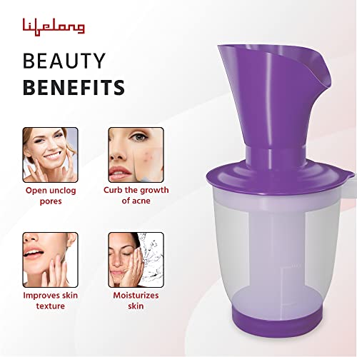 Lifelong LLS63 Face, Nose, and Cough Steamer Purple