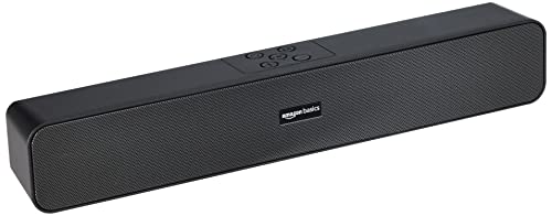 amazon basics Bluetooth Speaker 5.3 Soundbar with 16W RMS, 2000mAh Battery, Upto 19 Hrs Playtime Aux/USB Port (Black)