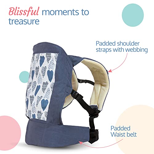 Luvlap Adore Baby Carrier with 3 Carry Positions, for 6 to 24 Months Baby (Grey) & Instadry 