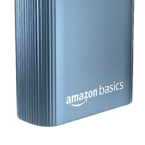 amazon basics 10000mAh 12W Lithium-Polymer Power Bank Dual Input, Dual Output Black