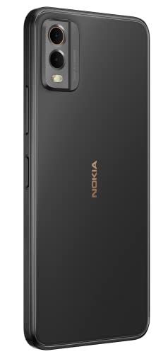 Nokia C32 with 50MP Dual Rear AI Camera  6GB RAM, 128GB Storage Black Refurbished