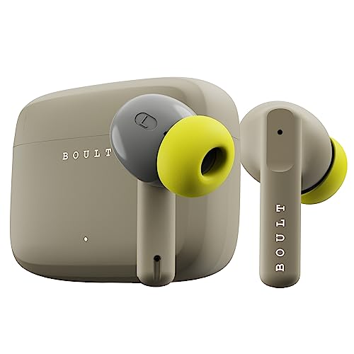 Boult Audio Z60 Truly Wireless in Ear Earbuds with 60H Playtime, 4 Mics ENC (Spring Green)