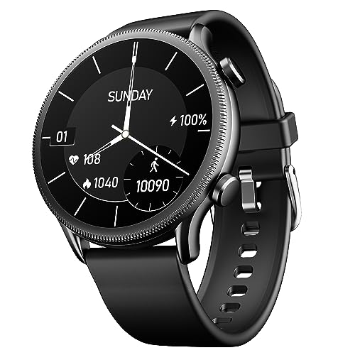 boAt Flash Plus Smart Watch with 1.39 Inch HD Display, Bluetooth Calling, 100+ Sports Mode, AI Voice Assistant Active Black