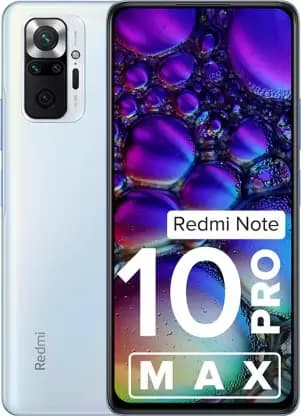 Redmi Note 10 Pro Max (128 GB Storage (8GB RAM, Glacial Blue) Refurbished