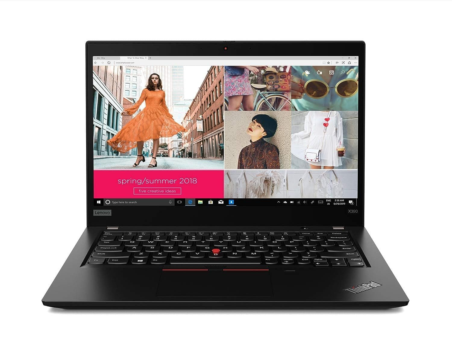 Lenovo ThinkPad x390 Intel Core i5 8th Gen 8265U 13.3 inch (16 GB 512 GB SSD Windows 10 Pro Laptop Black Refurbished 