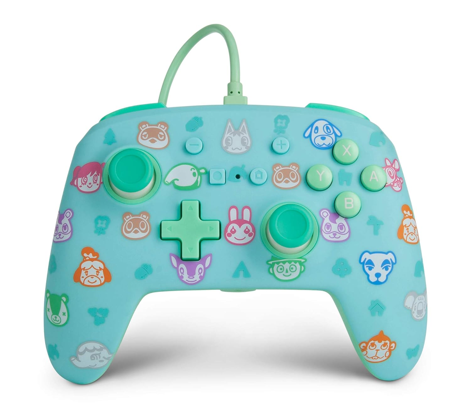 PowerA Enhanced Wired Gaming Controller for Nintendo Switch, Animal Crossing, Blue