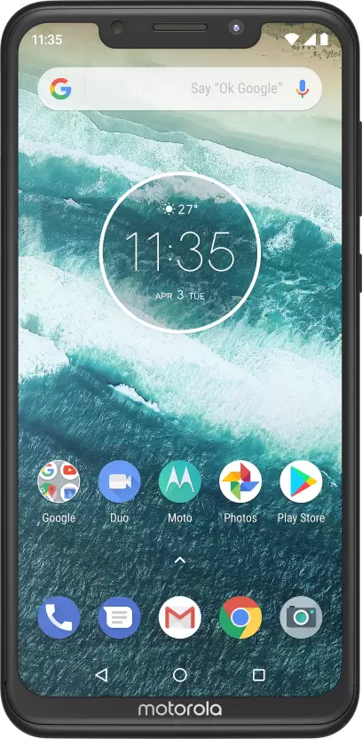  Motorola One Power Black 4 GB RAM 64 GB Storage Refurbished 