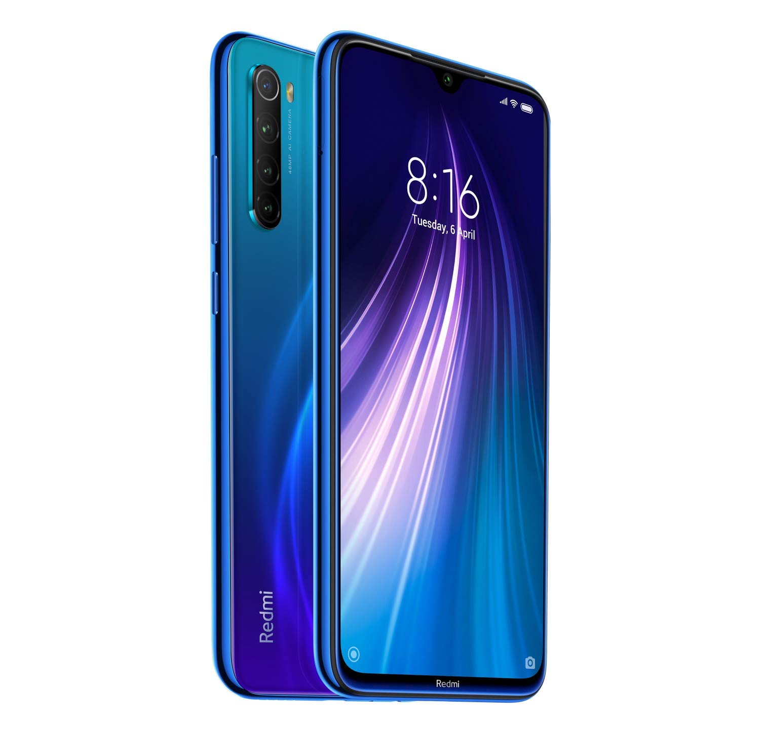 Redmi Note 8 Neptune Blue, 6GB RAM 128GB Storage Refurbished