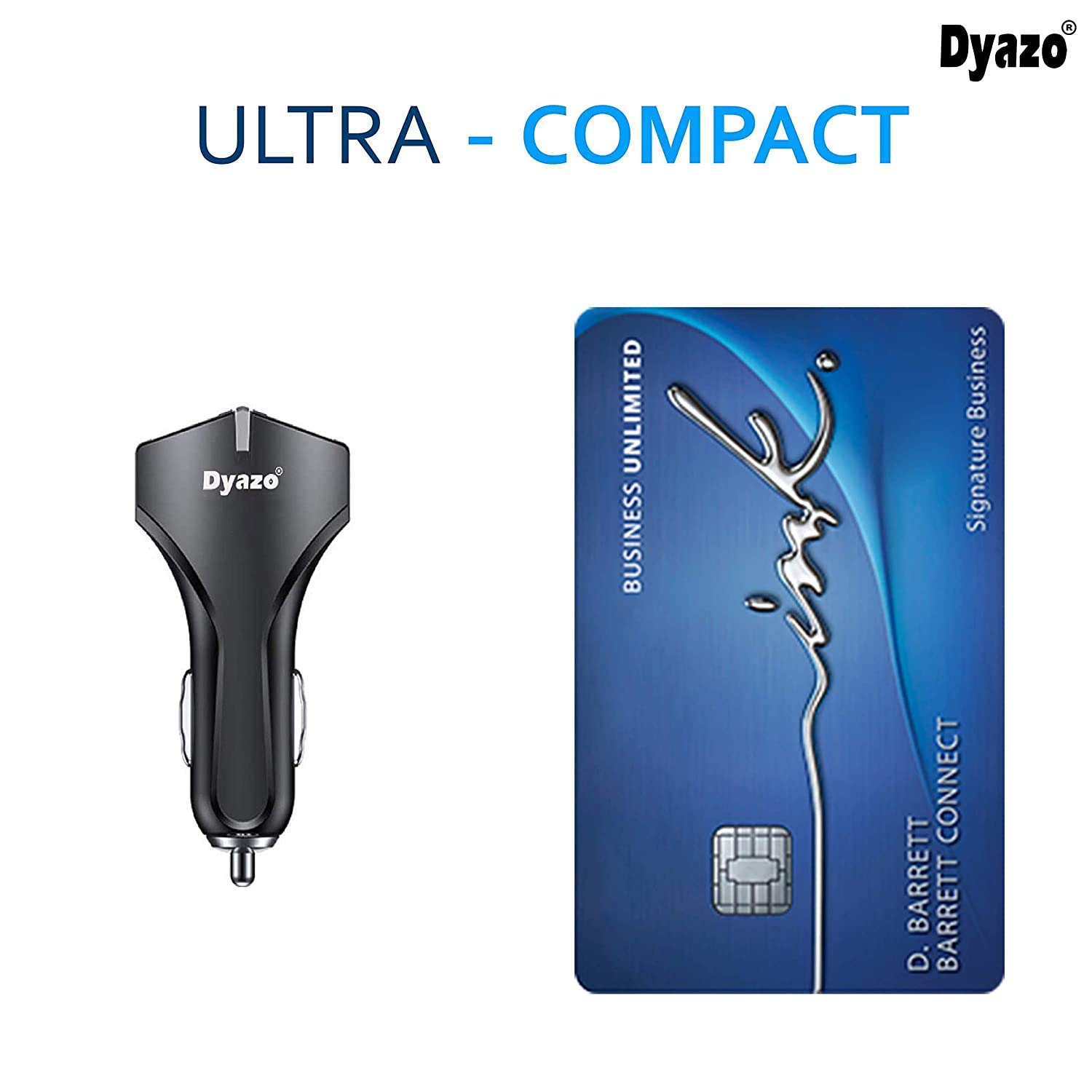 Dyazo 36 W Dual Ports Rapid Fast Smart Qualcomm Turbo Car Charger with Quick Charge 3.0