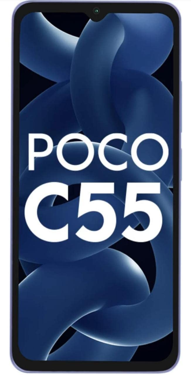 POCO C55 (Cool Blue, 6GB RAM, 128GB Storage) Refurbished