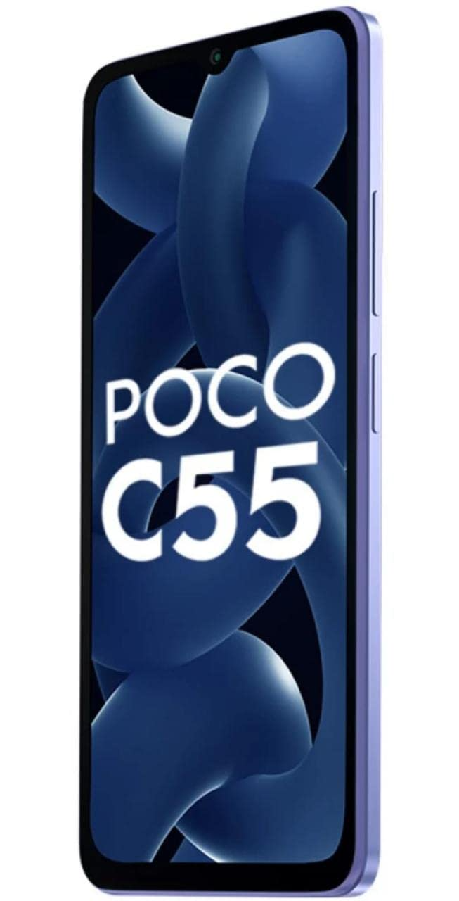 POCO C55 (Cool Blue, 6GB RAM, 128GB Storage) Refurbished