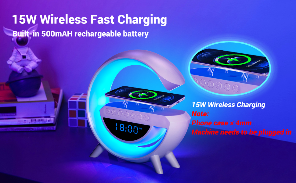 AASHRO-MALL-Atmosphere-Night-Light-Wireless-Phone-Charger-Bluetooth-Speaker-Alar