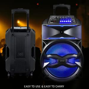 Ant-Audio-Rock-1000-Trolley-Party-Speaker-with-Karaoke-with-FM-Radio-Micro-SD-Ca