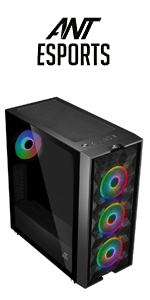 Ant-Esports-ICE-120AG-Mid-Tower-Computer-CaseGaming-Cabinet-Support-ATX-Micro-AT