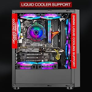Ant-Esports-ICE-120AG-Mid-Tower-Computer-CaseGaming-Cabinet-Support-ATX-Micro-AT