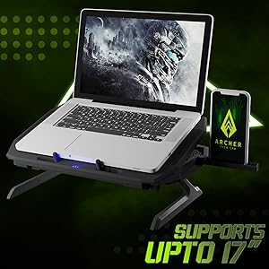 Archer-Tech-Lab-Squall-300-RGB-Gaming-Laptop-Cooling-Pad-Stand-with-Aluminium-Me