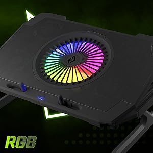 Archer-Tech-Lab-Squall-300-RGB-Gaming-Laptop-Cooling-Pad-Stand-with-Aluminium-Me