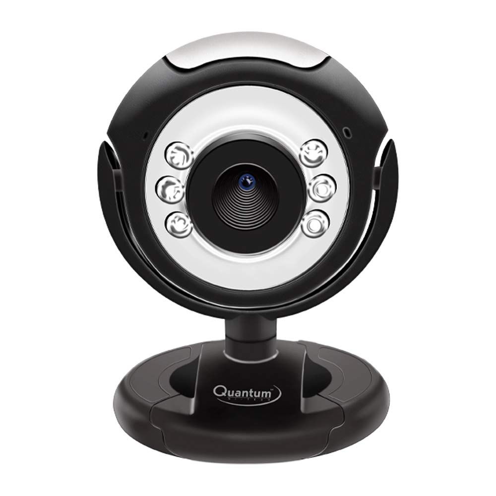 Quantum QHM495LM 6 Light Webcam For Laptop And Desktop (Black)