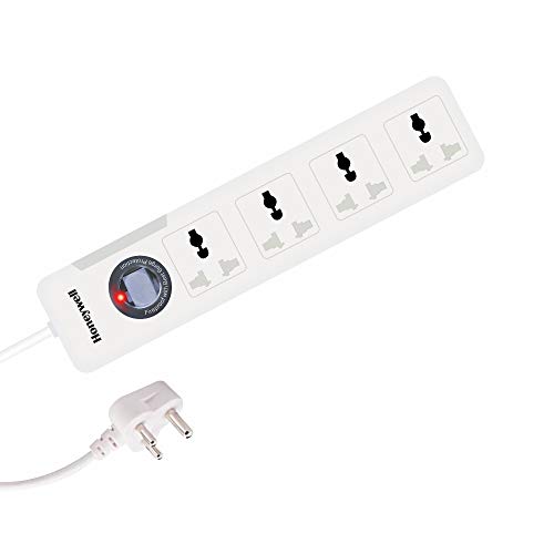 Honeywell Platinum 4 Out Surge Protector with Master Switch (White) 