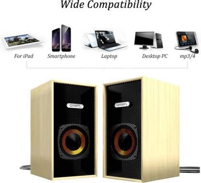 Quantum QHM-LP02 Wave QHMPL 6 W Laptop/Desktop Speaker (Multicolour, 2.0 Channel)