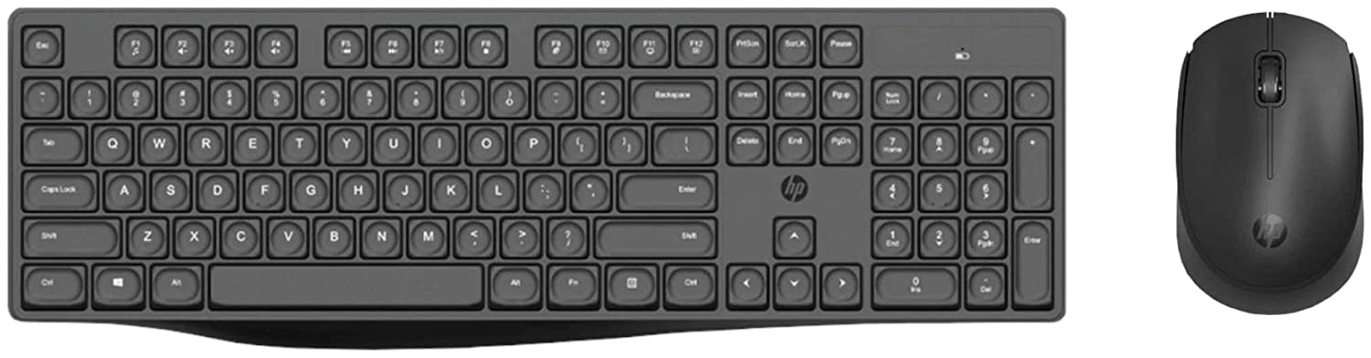 HP CS10 Wireless Multi-Device Keyboard and Mouse Combo Black