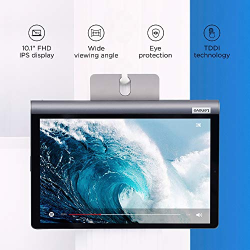 Lenovo Yoga Smart Tablet with The Google Assistant 25.65 cm (10.1 inch, 4GB, 64GB, WiFi + 4G LTE), Iron Grey