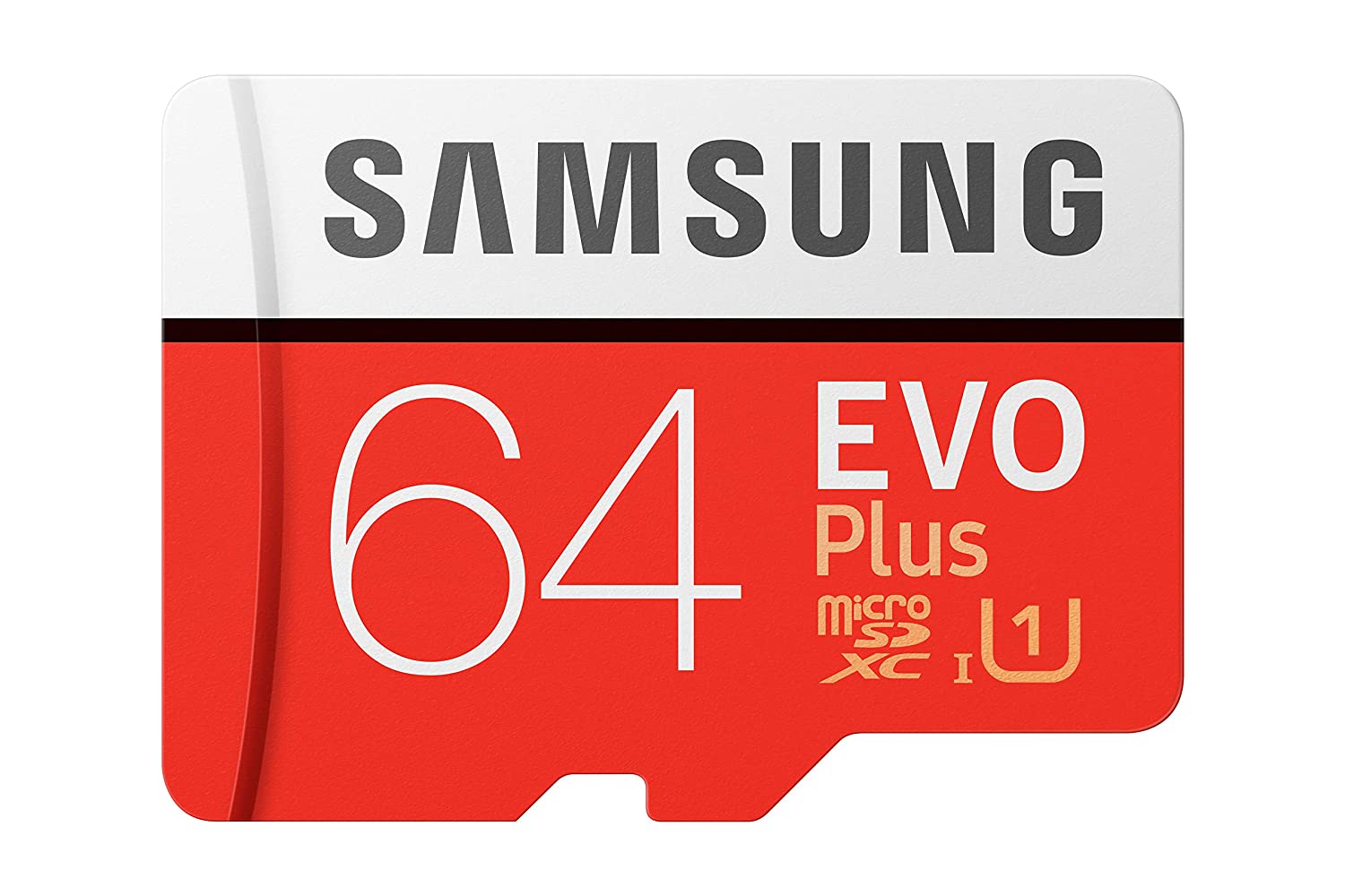 Samsung EVO Plus 64GB microSDXC - UHS-I 100MB/s Full HD & 4K UHD Memory Card with Adapter (MB-MC64HA)