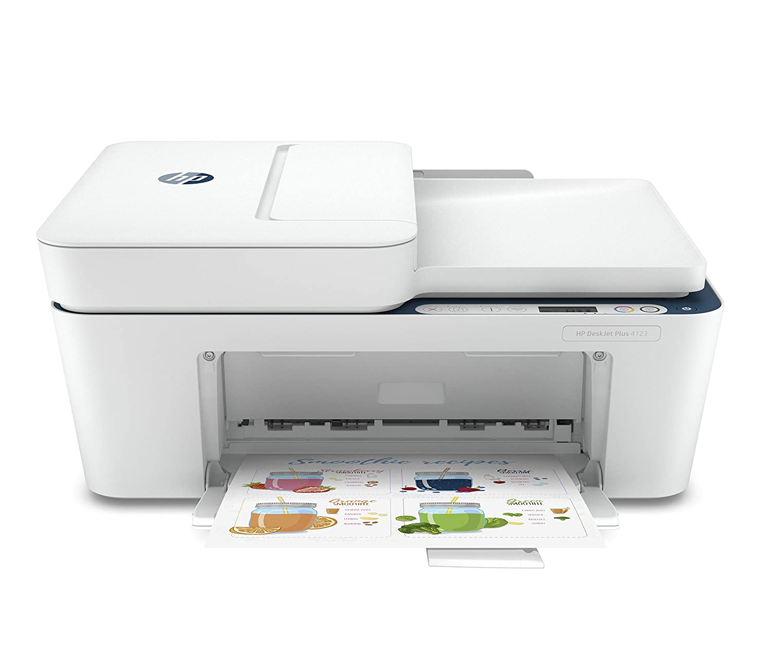 HP DeskJet Plus 4123 All-in-One Wifi Colour Printer, Scanner, and  Copier for Home, B&W Prints and Color prints with Easy Set-up 