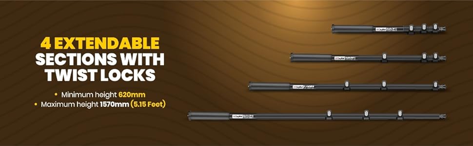 DIGITEK-DMP-60N-Professional-Monopod-with-4-Extendable-Sections-Dual-Mount-Threa