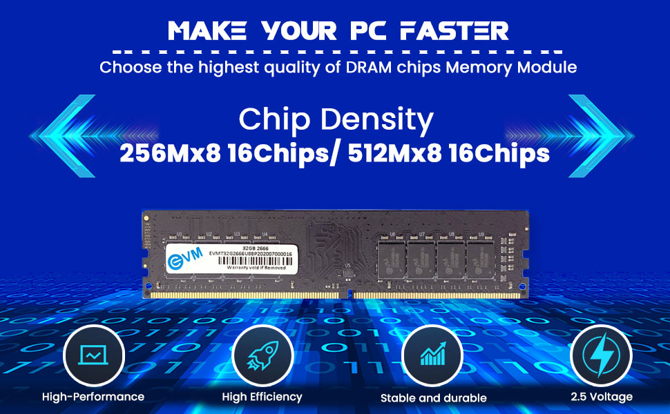 EVM-32GB-DDR4-Desktop-RAM-2666MHz-Update-Your-Desktops-Performance-CL15-Latency-