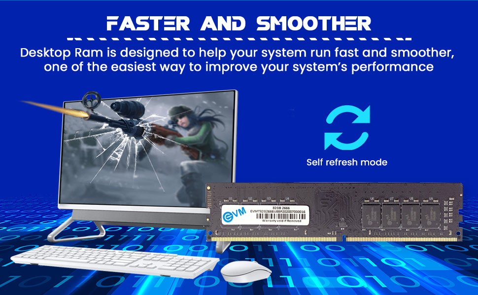 EVM-32GB-DDR4-Desktop-RAM-2666MHz-Update-Your-Desktops-Performance-CL15-Latency-