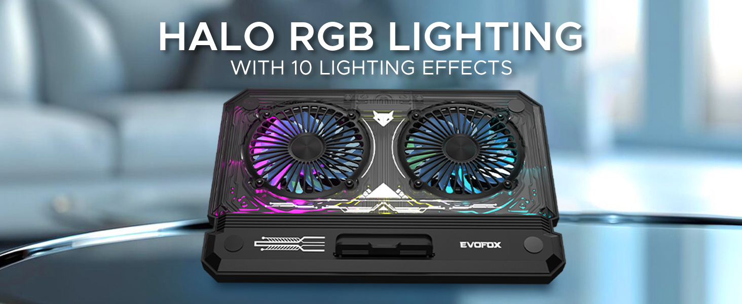 EvoFox-Blizzard-RGB-Cooling-Pad-for-Gaming-Laptop-with-Transparent-Upper-Surface