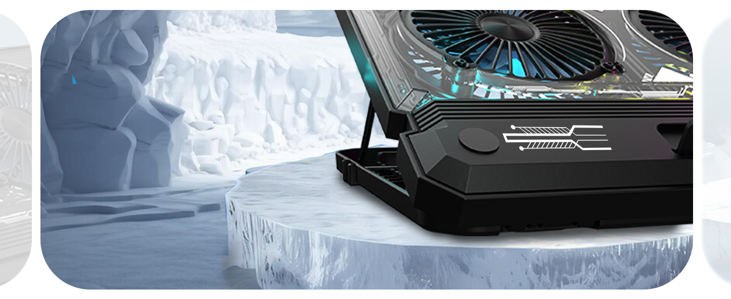 EvoFox-Blizzard-RGB-Cooling-Pad-for-Gaming-Laptop-with-Transparent-Upper-Surface