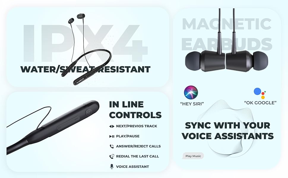 HAMMER-Sting-20-Wireless-Bluetooth-in-Ear-Neckband-with-Mic-Black-Sting-20-