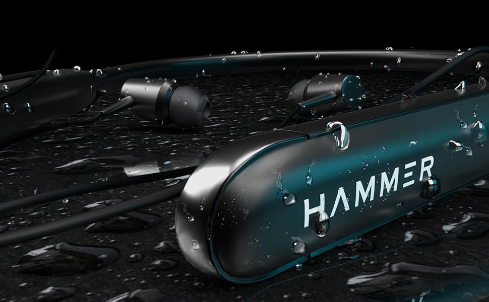 HAMMER-Sting-20-Wireless-Bluetooth-in-Ear-Neckband-with-Mic-Black-Sting-20-