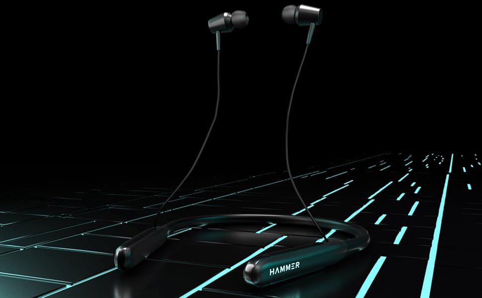 HAMMER-Sting-20-Wireless-Bluetooth-in-Ear-Neckband-with-Mic-Black-Sting-20-