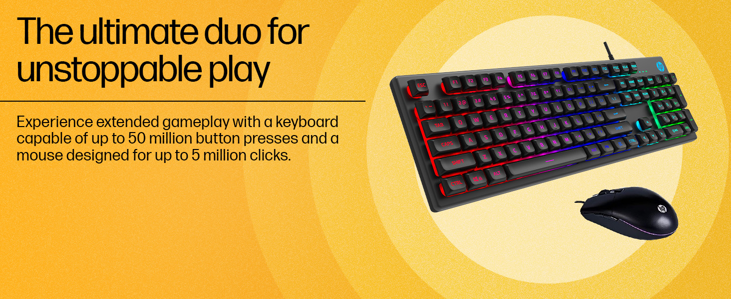 HP-KM300F-Wired-USB-Gaming-Keyboard-and-Mouse-Set-Membrane-Backlit-26-Keys-Anti-