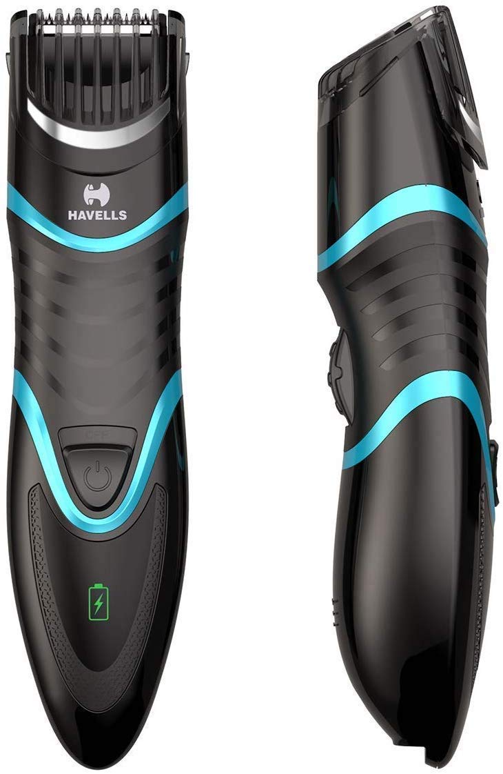 Havells USB Quick Charge Zoom Wheel Beard Trimmer (Blue)