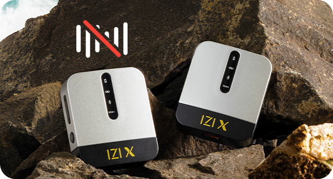IZI-X-Dual-Channel-Wireless-Microphone-360-Omnidirectional-120M-Range-16Hr-Playb