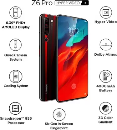 Lenovo Z6 Pro (Black, 128 GB)  (8 GB RAM) Refurbished