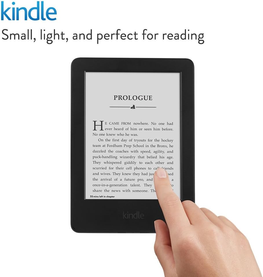 Kindle E-reader, 6" Glare-Free Touchscreen Display, Wi-Fi - Includes Special Offers (Previous Generation – 7th)