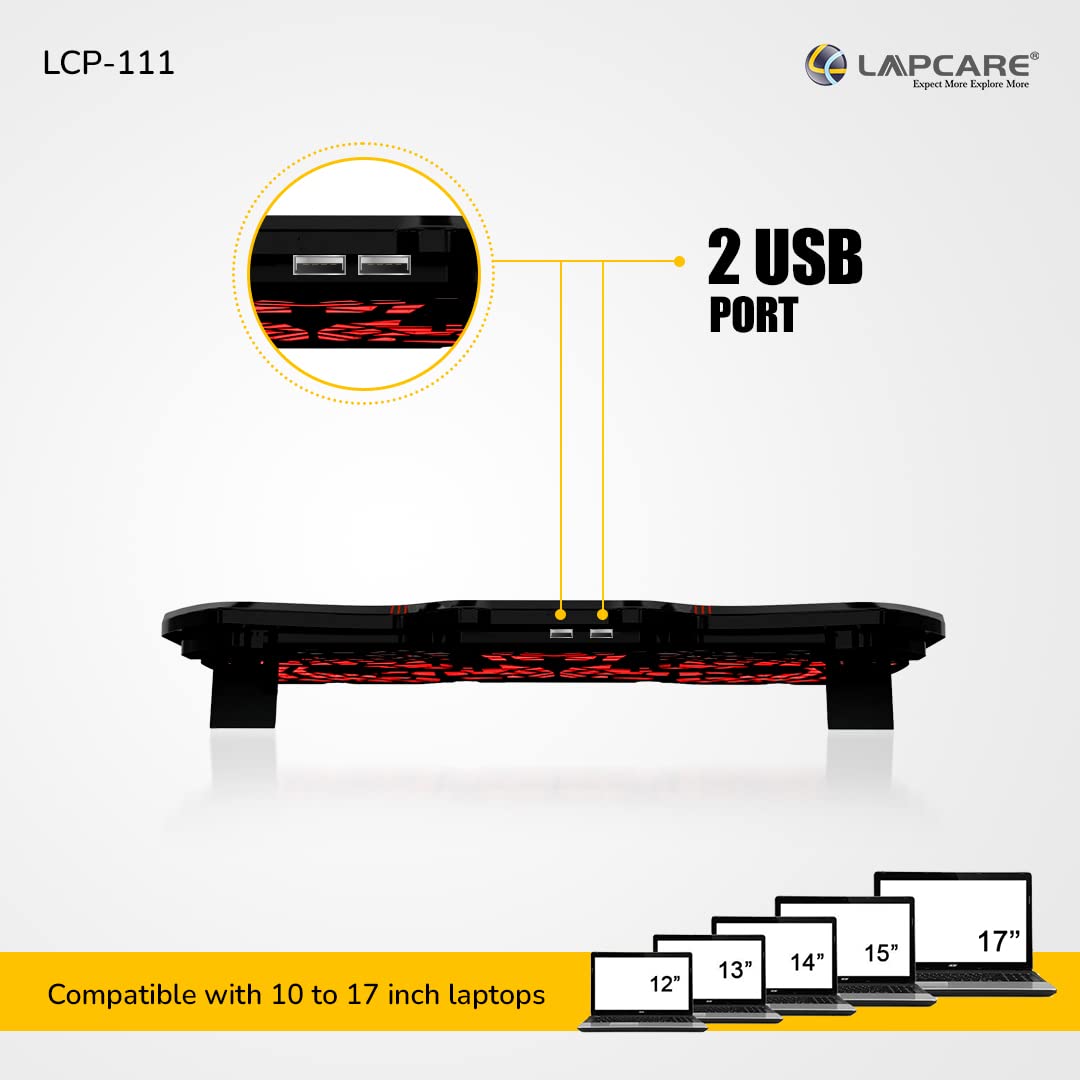 Lapcare WINNER Cooling Pad with 4 Fans Laptop Stand 