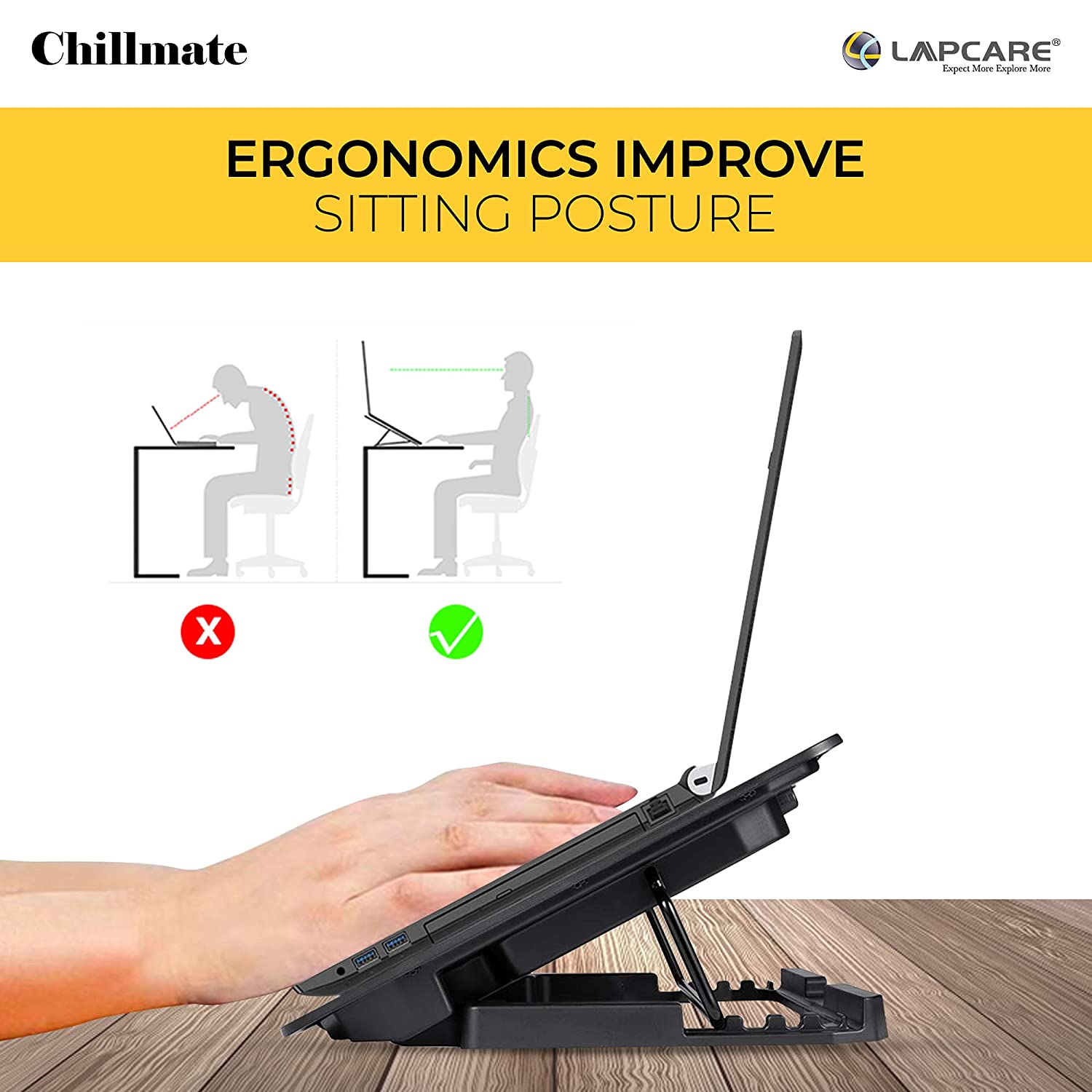 Lapcare Lapkool 2 with Dual Fan Laptop Stand