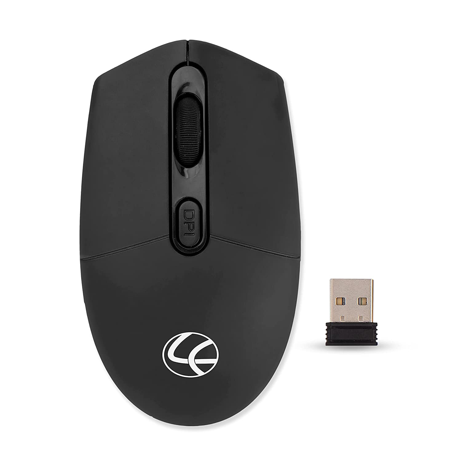 Lapcare Jolly Rechargeable Mouse - 4 Button, 1600 dpi - Gray 