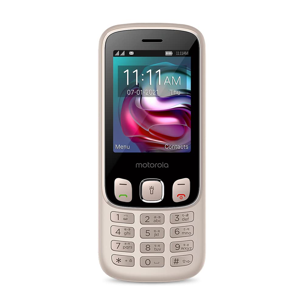 Motorola a70 keypad Mobile Dual Sim with Expandable Memory Upto 32GB, Rose Gold