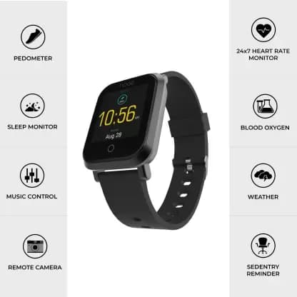 Noise Colorfit Pro Smartwatch Black Strap