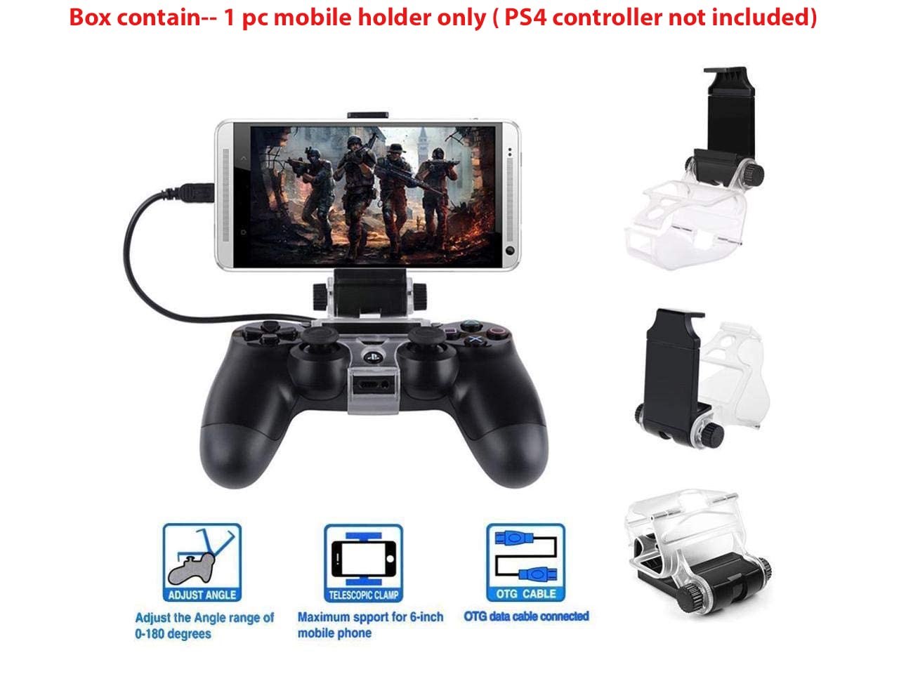 New World Mobile Phone Holder Clamp Bracket Stand For PS4 Controller